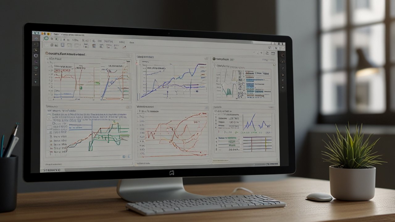 AI text generator interface displaying language synthesis process through neural network text production