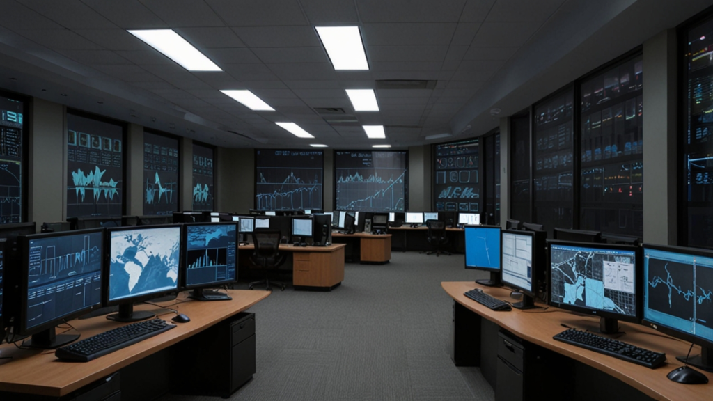 Bandwidth monitoring system tracking network traffic patterns