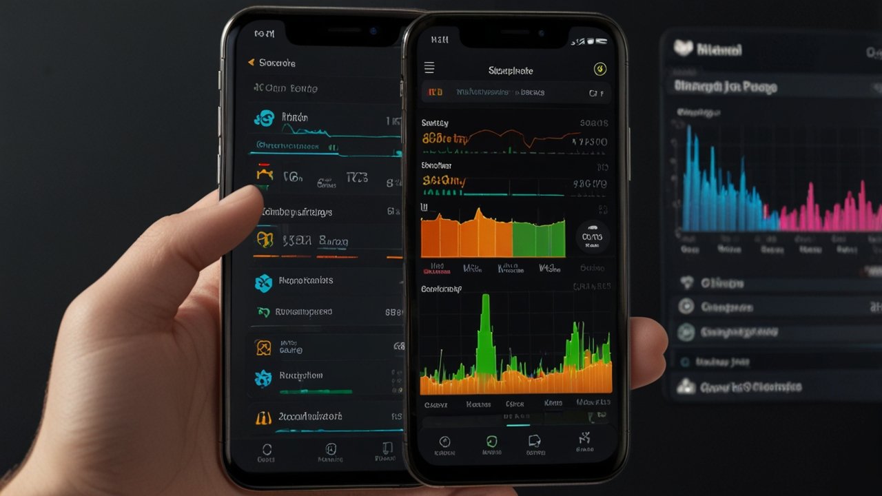 Battery extension techniques displaying power optimization strategies through energy management settings and usage patterns