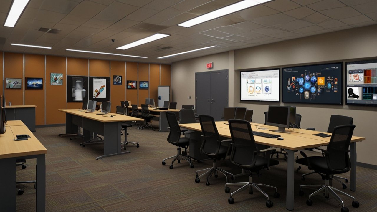 Course creation interface showing educational content development and learning material design
