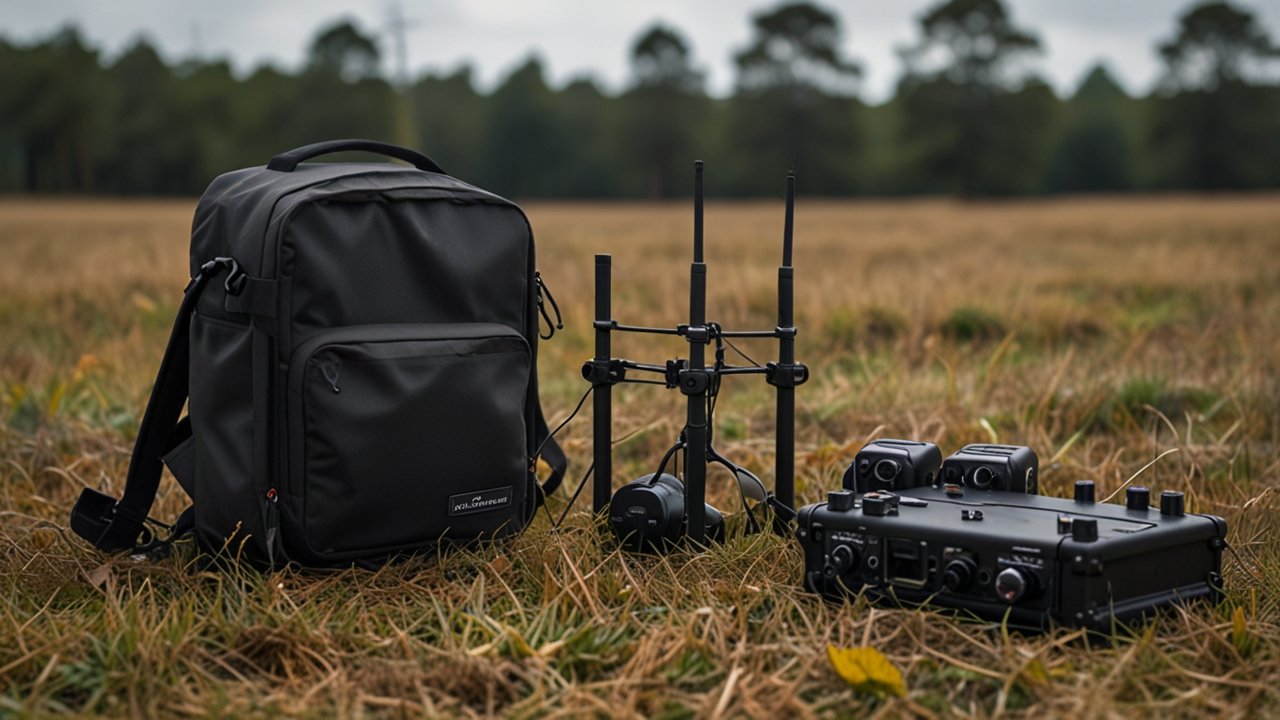 Field recording interface showing location audio and environmental sound capture