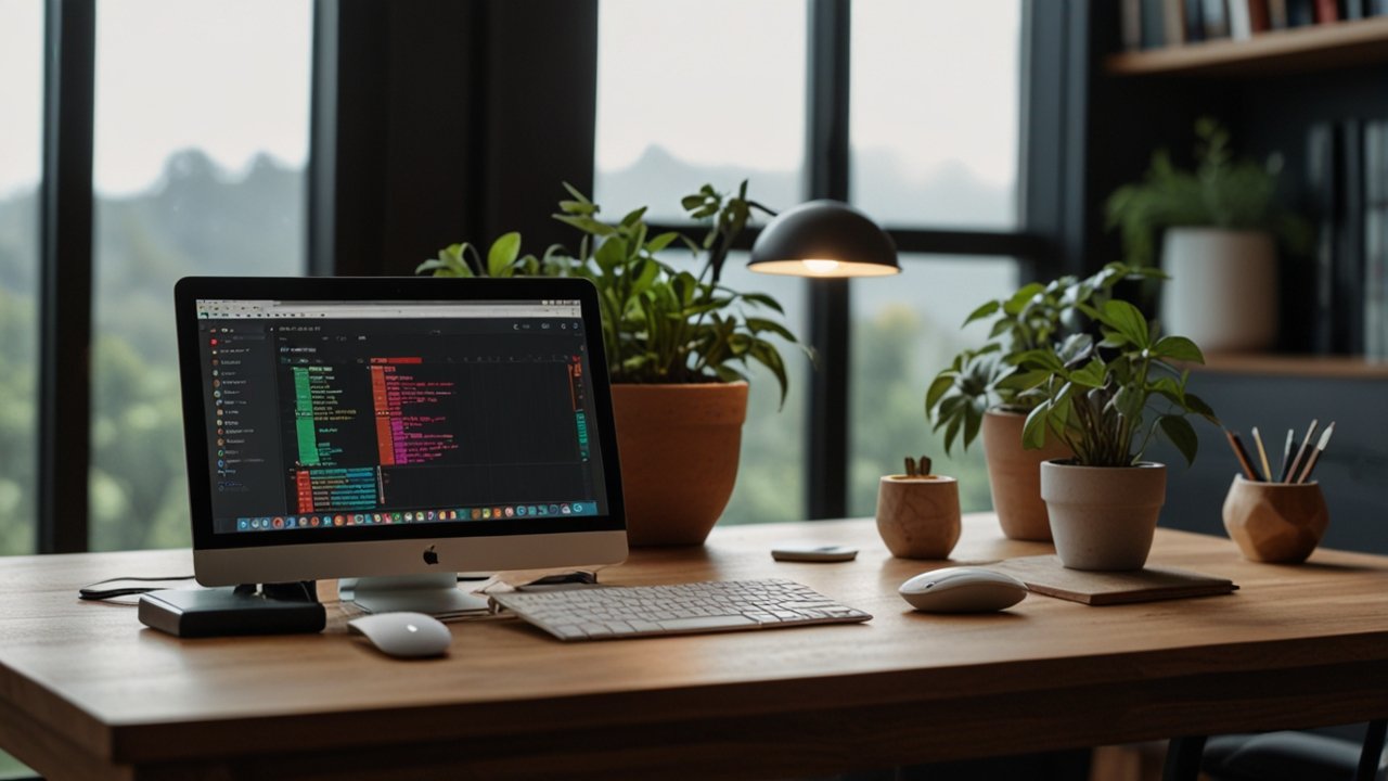 Focus techniques implementation displaying structured concentration methods with environmental optimization