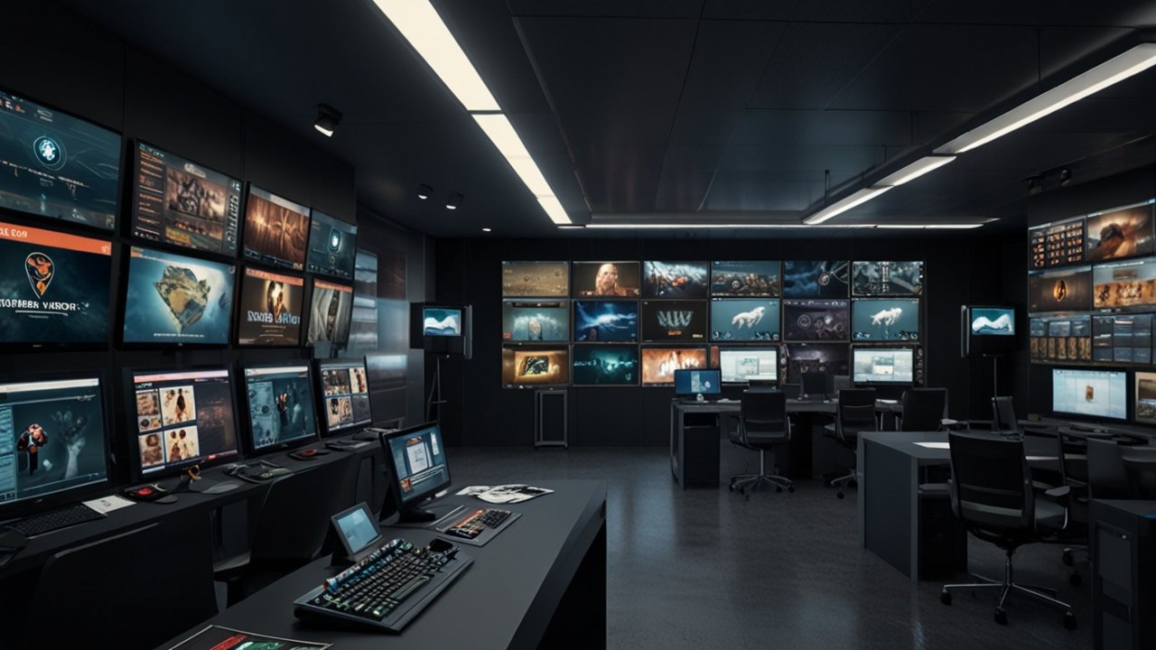 Gaming news websites interface showing gaming journalism and industry coverage systems