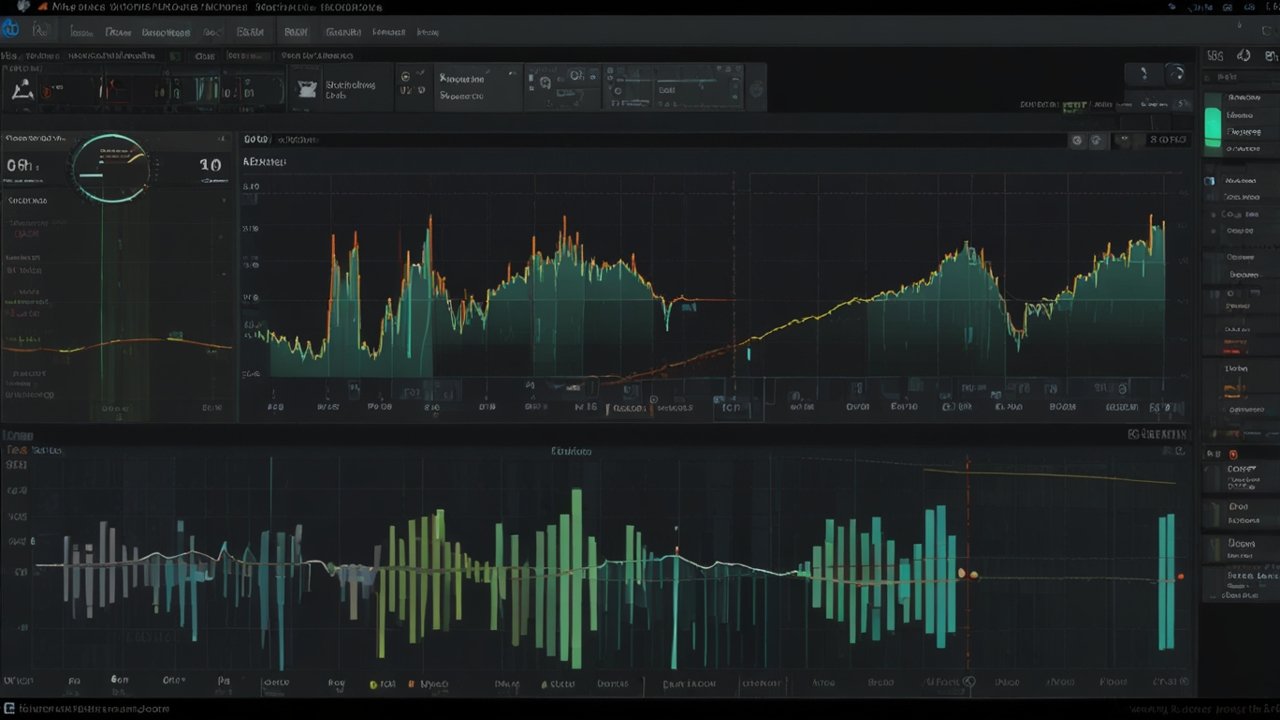 Headphone EQ application displaying frequency adjustment controls with real-time audio spectrum visualization