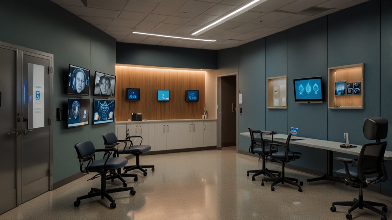 Health tracking interface showing fitness monitoring and biometric analysis capabilities