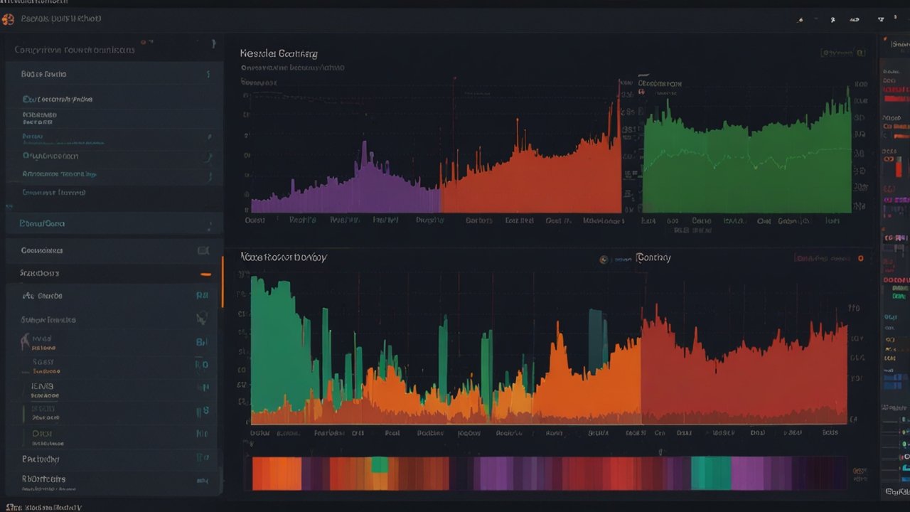 Keyword research tool displaying search analysis metrics with term discovery and traffic volume predictions