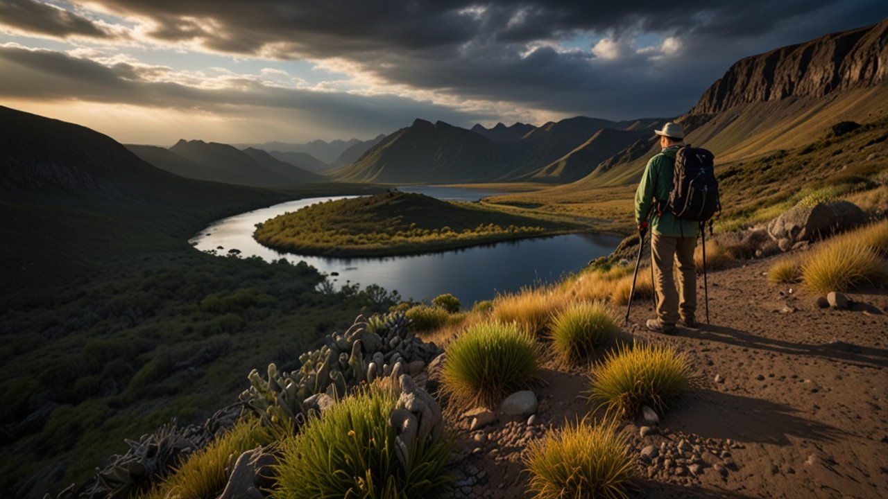 Landscape photography interface showing wide-angle capture and HDR processing