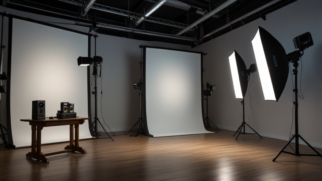 Lighting techniques interface showing illumination controls and light positioning