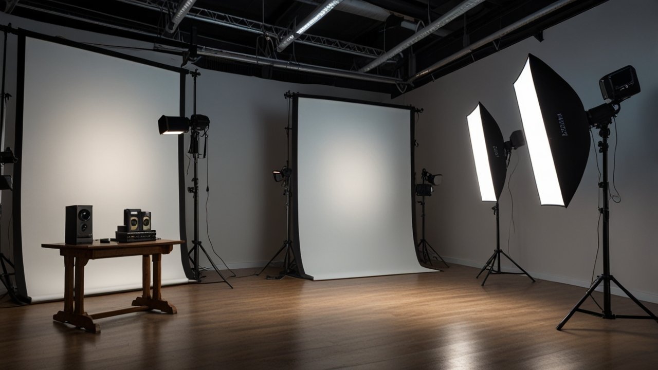 Lighting techniques interface showing illumination controls and light positioning
