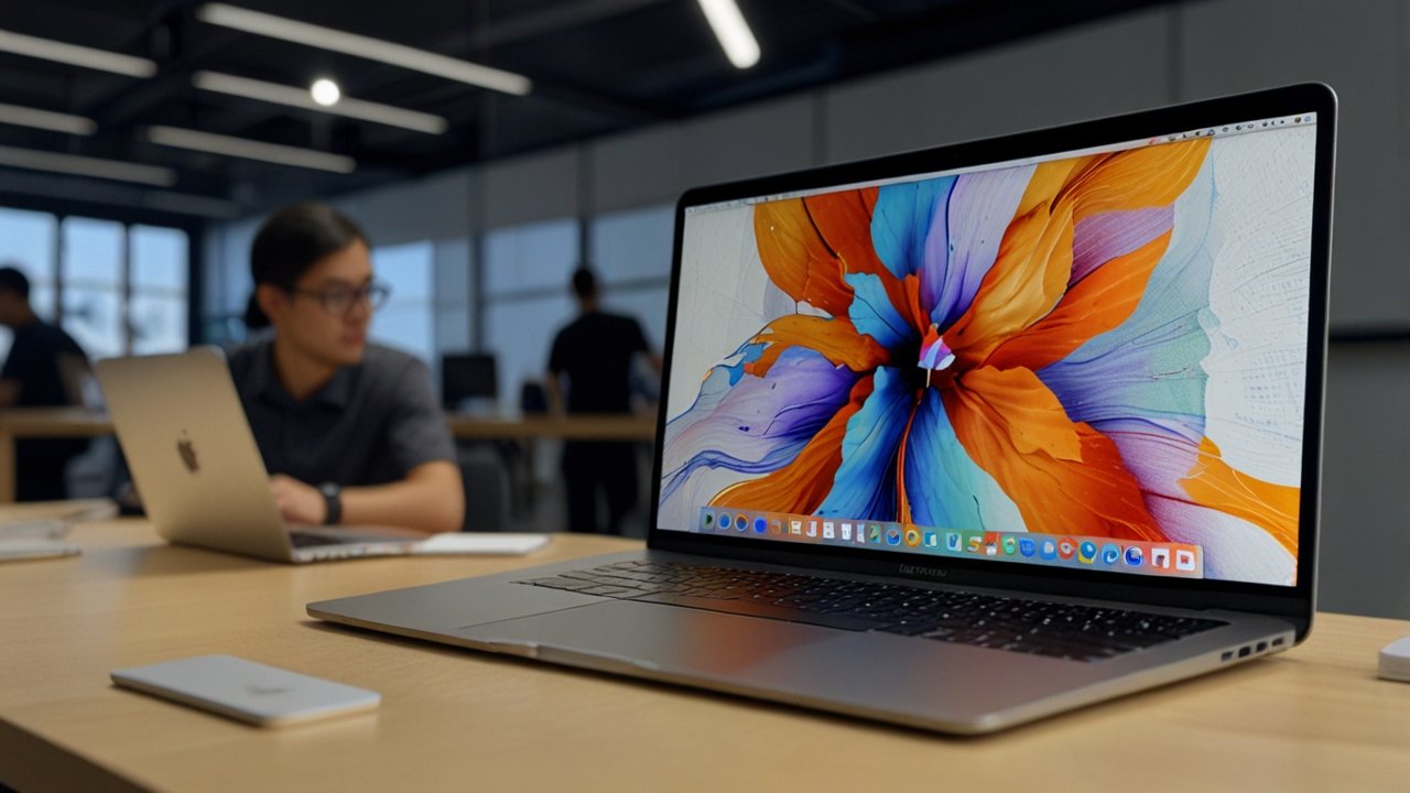 MacBook Air M4 interface showing Apple laptop and performance computing capabilities