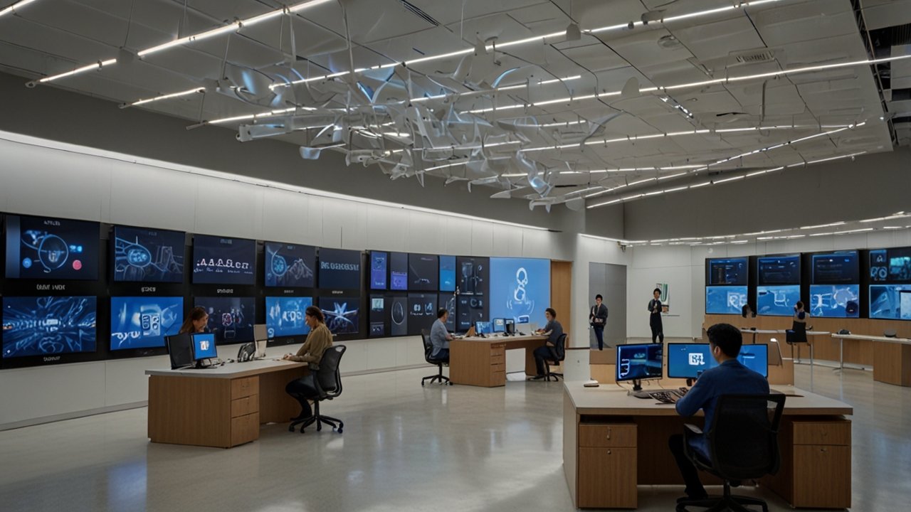 Mobile world interface showing smartphone industry and mobile technology landscape