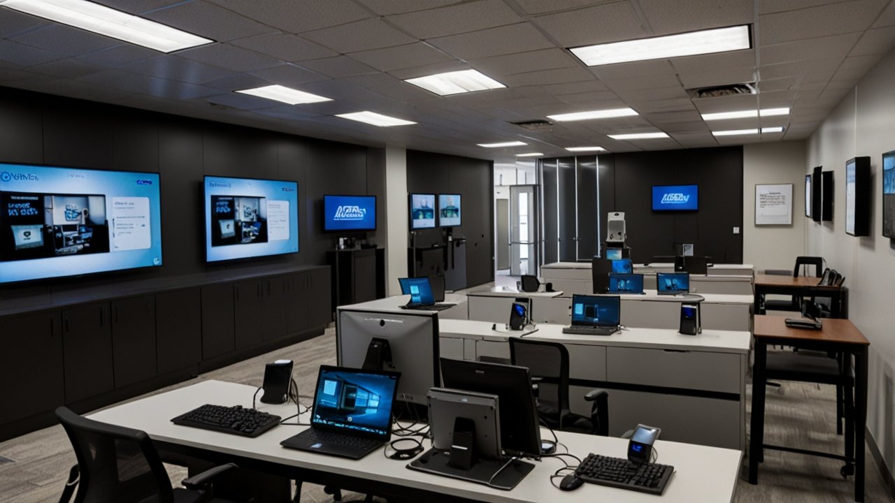 New mobile phone interface showing latest smartphone and mobile technology features