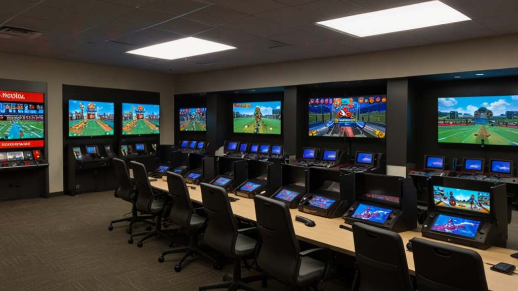 Nintendo interface showing gaming console and entertainment system capabilities