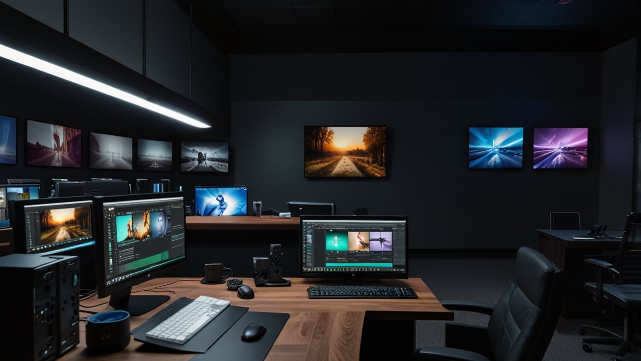 Notebook editing video interface showing video editing and mobile editing capabilities