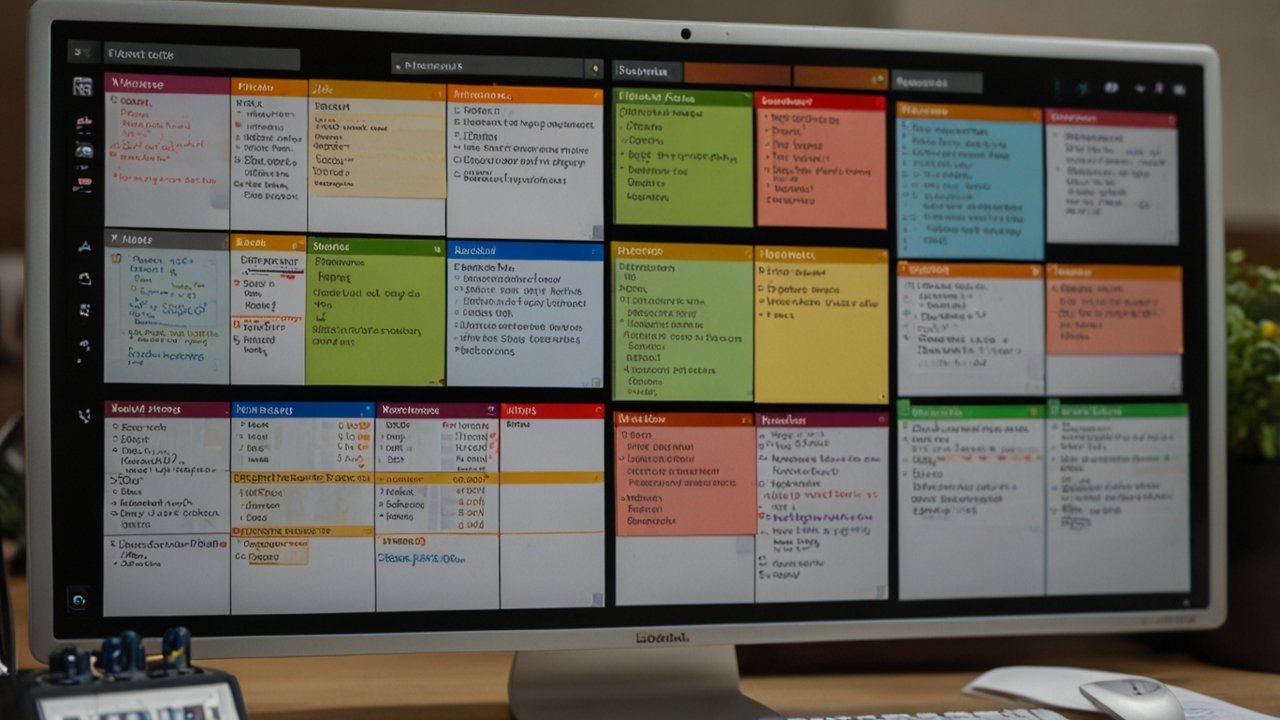 Notion templates displaying workspace organization structures with productivity systems for information architecture and knowledge management