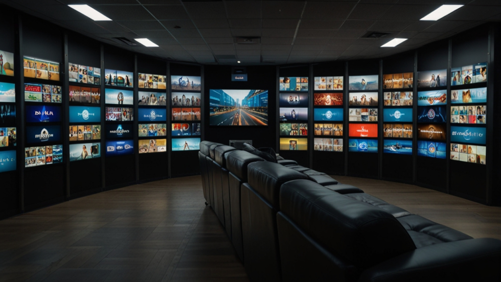 Online streaming interface showing video delivery and content distribution systems
