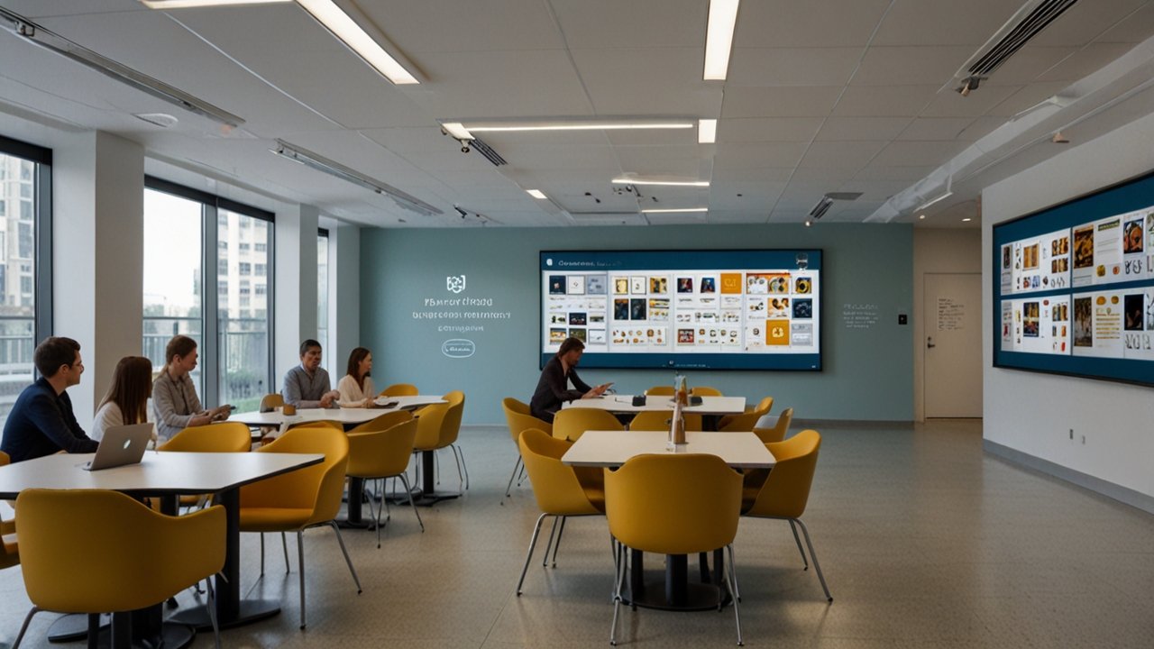 Online teaching interface showing digital education and remote instruction capabilities