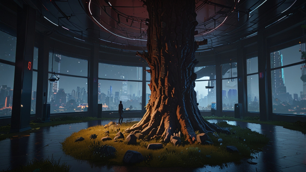 Procedural generation system creating infinite terrain and structures