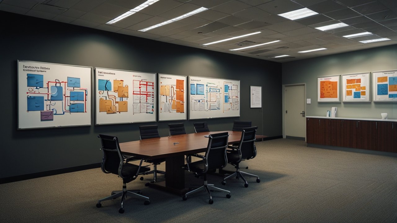 Process mapping interface showing business analysis and workflow visualization tools