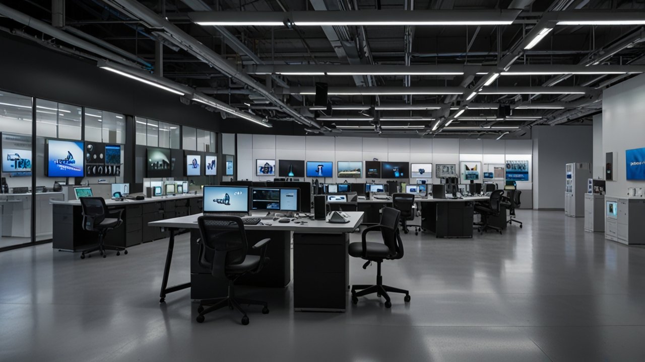 Samsung interface showing electronics manufacturing and technology innovation