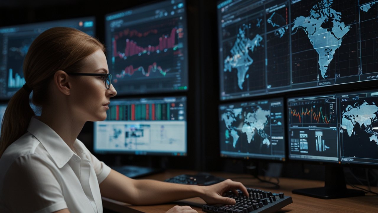 Service mesh interface showing network topology and traffic management
