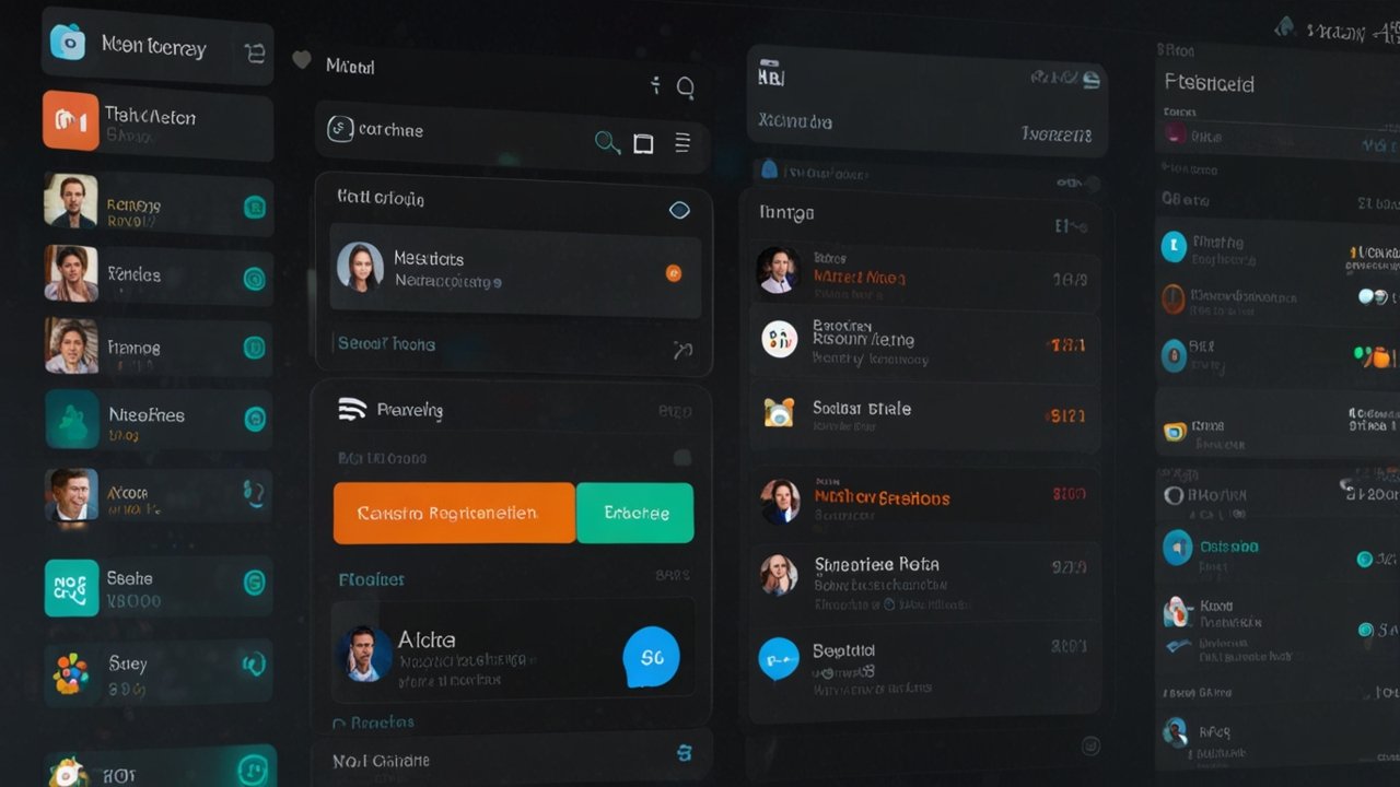 Push notifications interface showing targeted messaging and user engagement analytics
