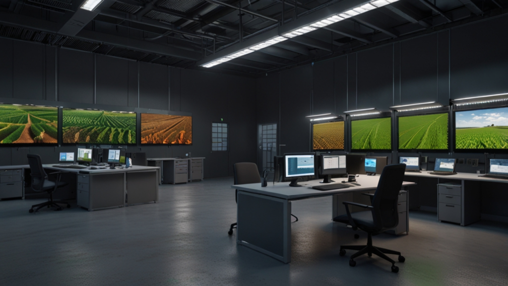 3D rendering engine processing complex geometric models and lighting