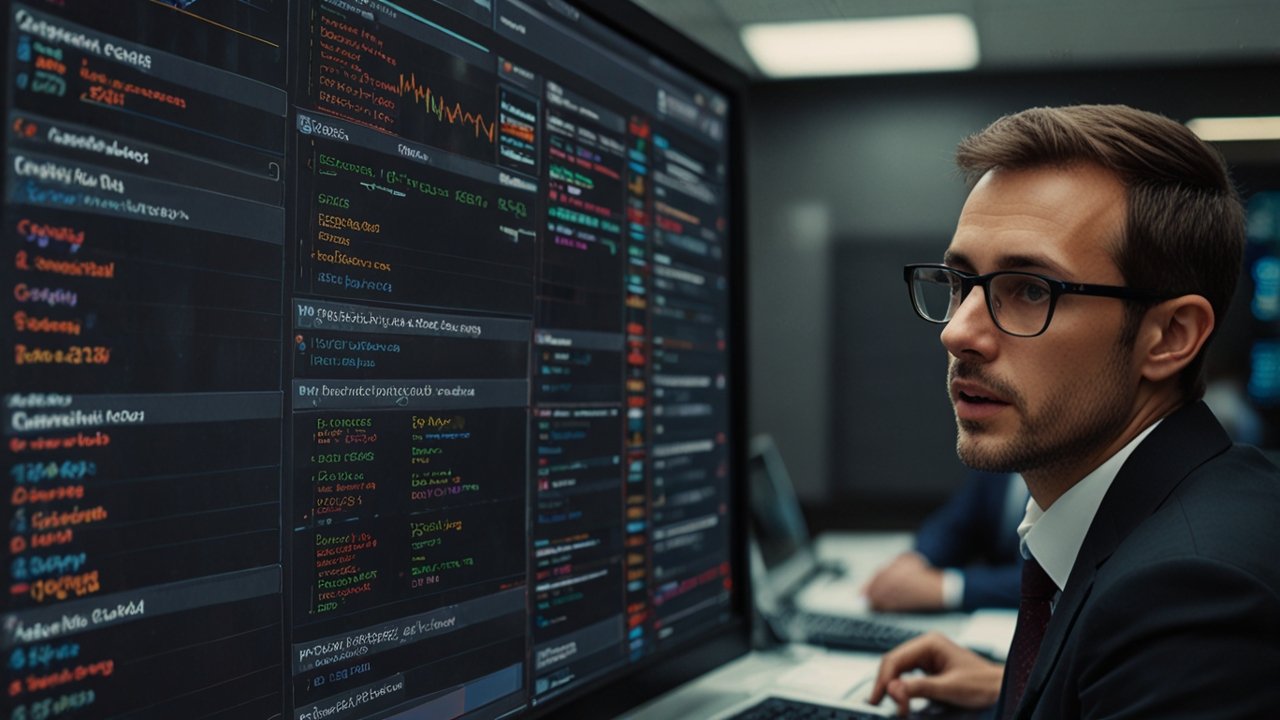 Bug tracking system displaying issue lifecycle management with priority classification