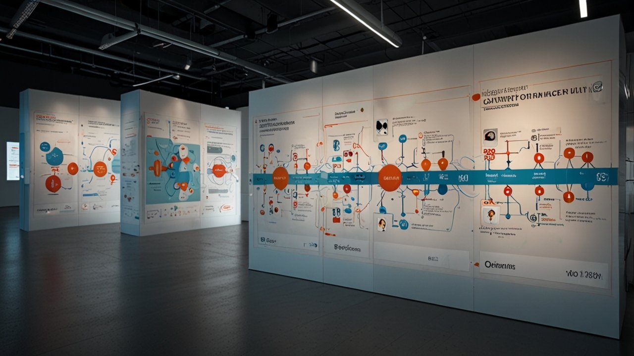 Customer journey visualization showing touchpoint mapping and experience optimization