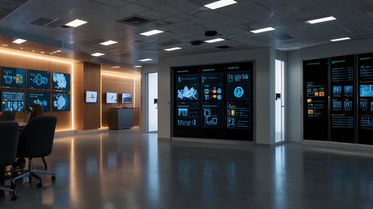 Digital transformation initiative showing technology integration across business operations