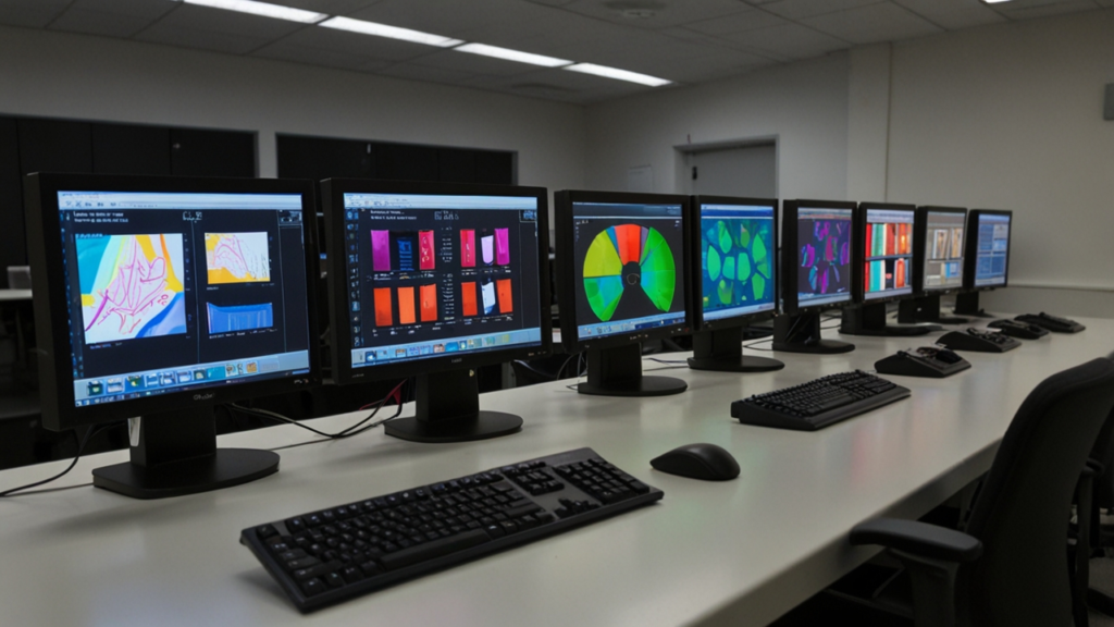 Display calibration system measuring color accuracy and brightness levels