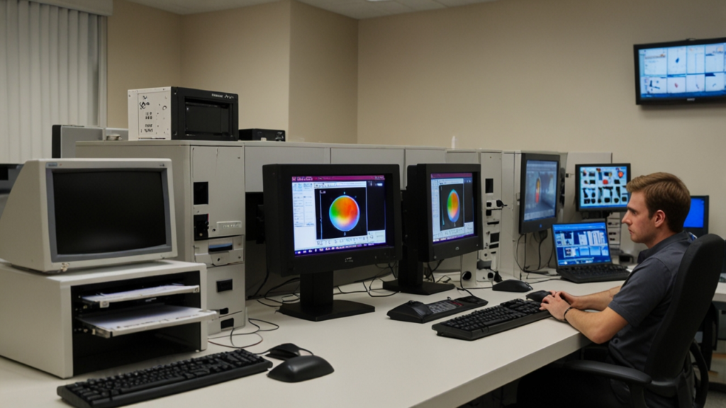 Display calibration system measuring color accuracy and brightness levels