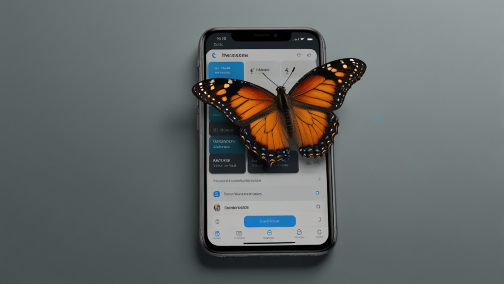 Flutter development interface showing widget architecture and cross-platform UI design