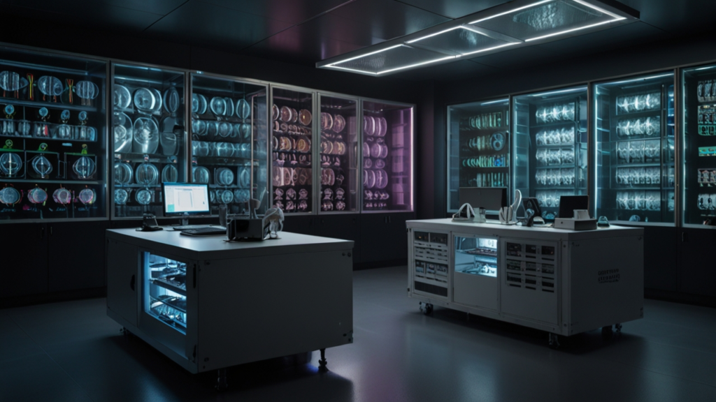 Quantum computing system with superconducting qubits in cryogenic chamber environment