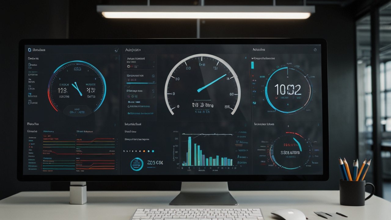Site speed dashboard showing performance metrics and Core Web Vitals analysis