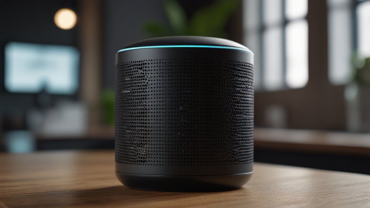 Voice search interface showing speech recognition and natural language processing