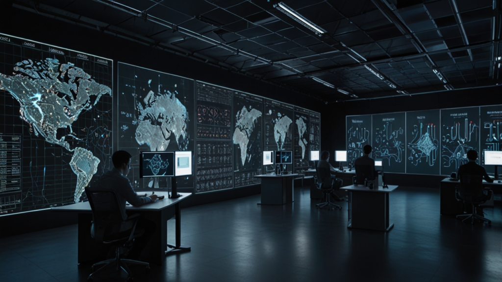 AI interface showing artificial intelligence and machine learning capabilities