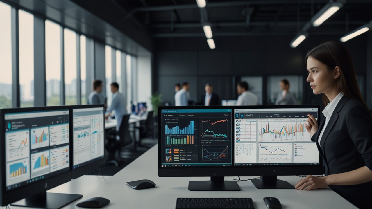 AI productivity interface showing intelligent automation and workflow enhancement capabilities