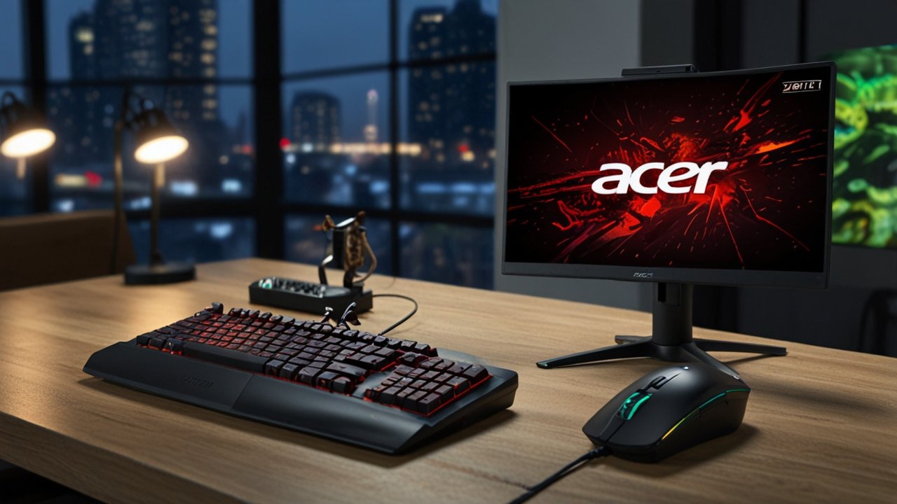 Acer Nitro gaming laptop with dedicated graphics and gaming features display