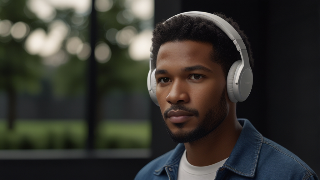 AirPods Max premium headphones with over-ear design and computational audio technology