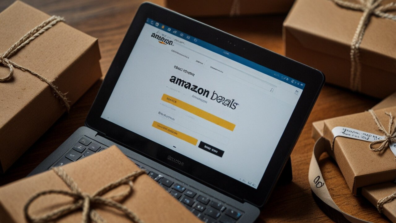 Amazon deals interface with shopping offers and discount promotions