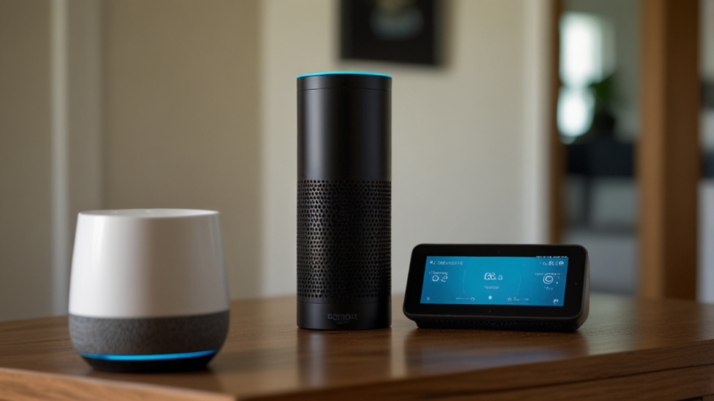 Amazon Echo smart speaker with voice control and smart home integration