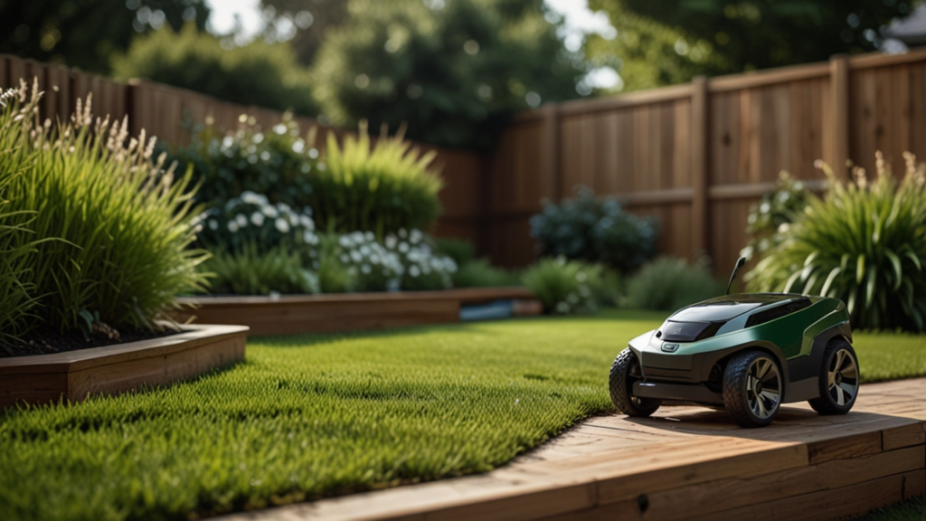 Automatic lawn mower with smart navigation and autonomous grass cutting capabilities