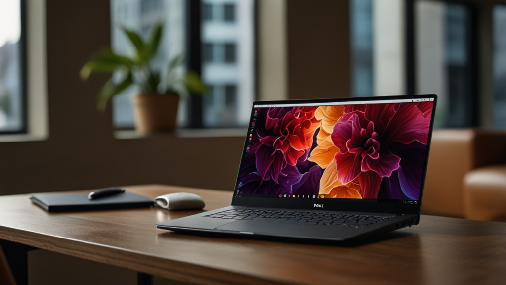 Dell XPS ultrabook with premium design and professional features display