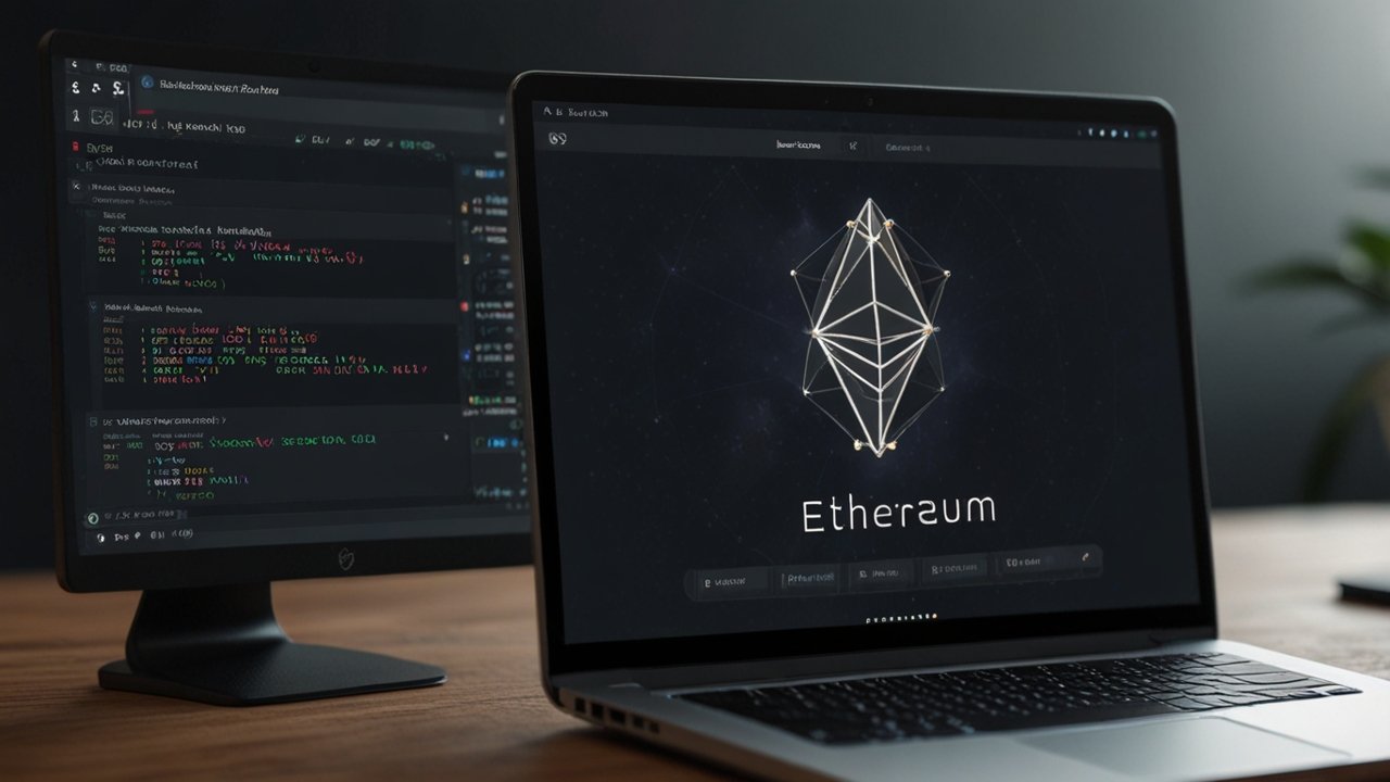 Ethereum blockchain with smart contracts and decentralized application development