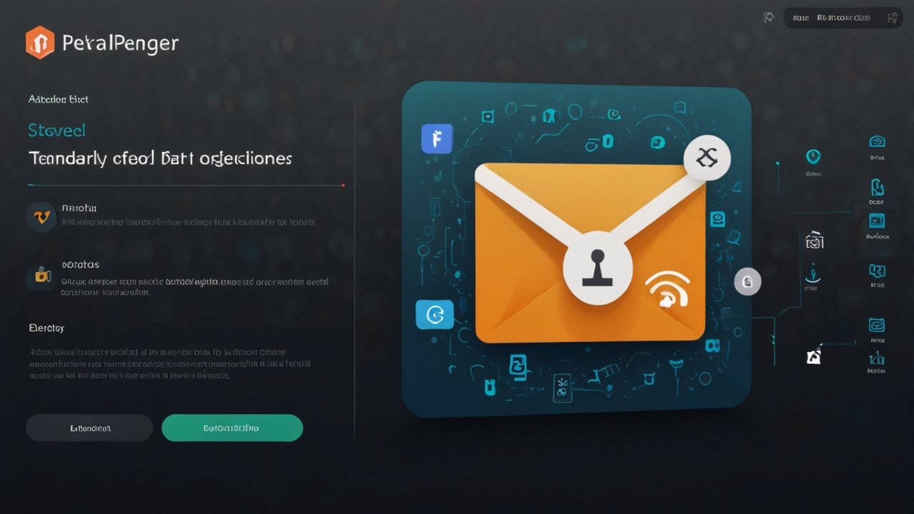 Fake email interface with temporary addresses and privacy protection features