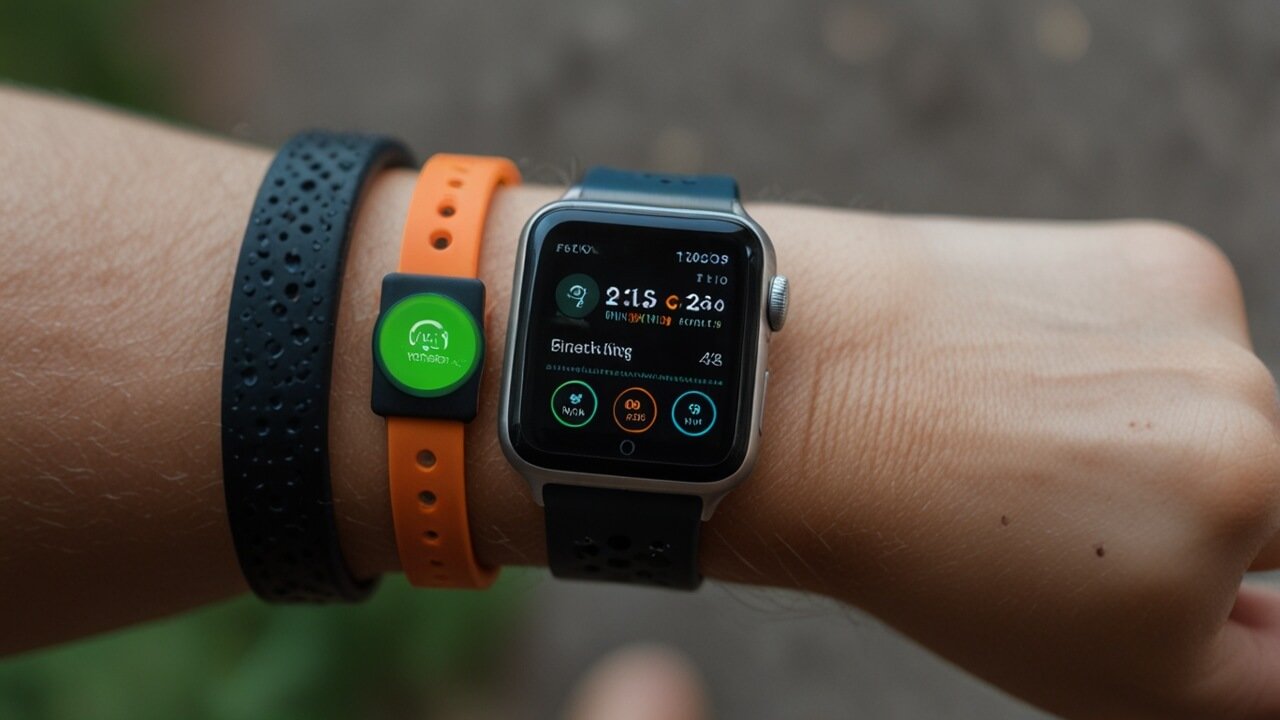 Fitness watch with comprehensive health monitoring and activity tracking capabilities