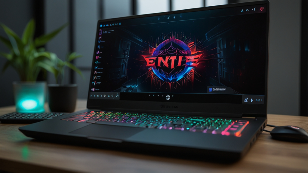 Gaming laptop with high-performance hardware and elite gaming specifications