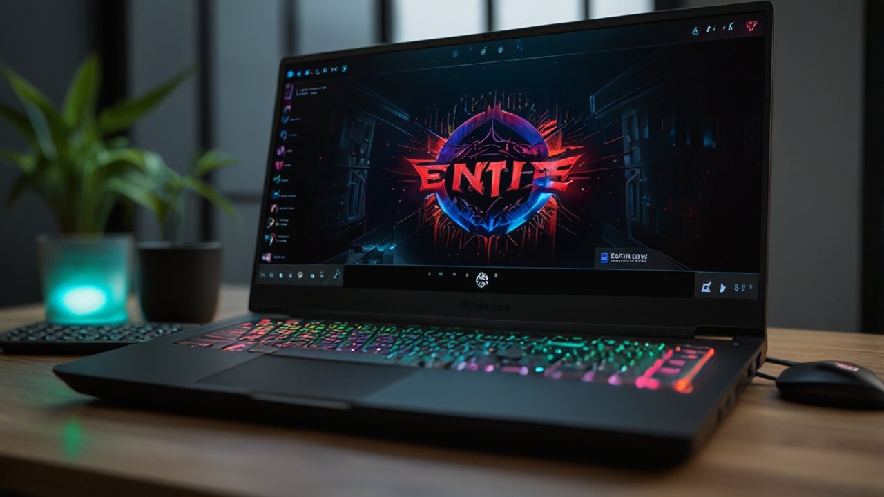Gaming laptop with high-performance hardware and elite gaming specifications