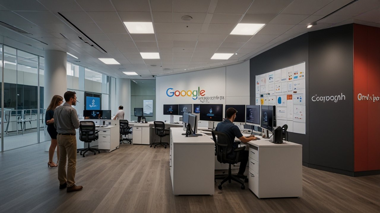 Google AI phone interface showing smart smartphone and Android AI capabilities